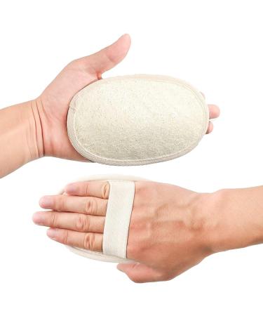20 Pack Exfoliating Loofah Sponge Pads - 100% Natural Luffa & Terry Cloth Scrubber Body Glove for Men and Women - Ideal for Bath, Spa, and Shower - Buy Online on SooperMarket.com
