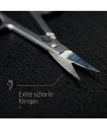Yumaya Profi Nagelset 3 - Stainless Steel Nail Scissors Files & Tweezers | Compact Manicure Set for Men & Women | Rust-Free Nail Care Kit - Buy Online on SooperMarket.com