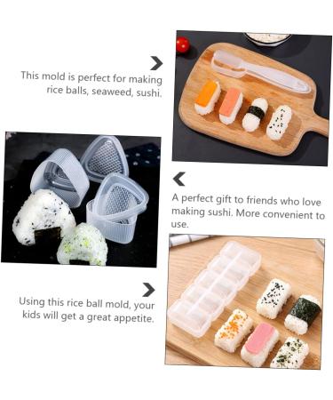 ABOOFAN 4pcs Rice Ball Mold Sushi Press Mold DIY Bento Molds Rice Ball Maker Suite Child Triangle White Pp - Buy Online on SooperMarket.com