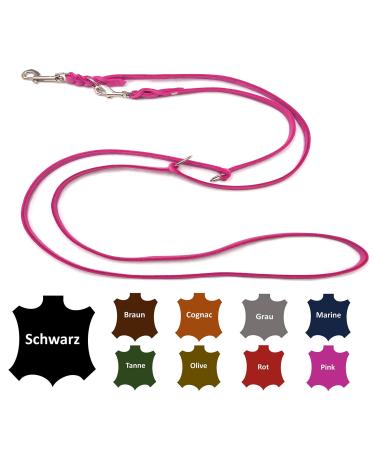 Dog liner Small dogs / large dogs 2m / 2.40m / 2.80m / 3.50m / 5m Double linen adjustable (2.40m x 12mm pink) 2.40m x 12mm pink