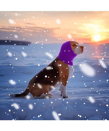 CoBee Soothing Earmuffs for Dogs | Noise Protection Ear Flap Head Wrap - XL Violet | Comfort & Care for Bathing - Buy Online on SooperMarket.com