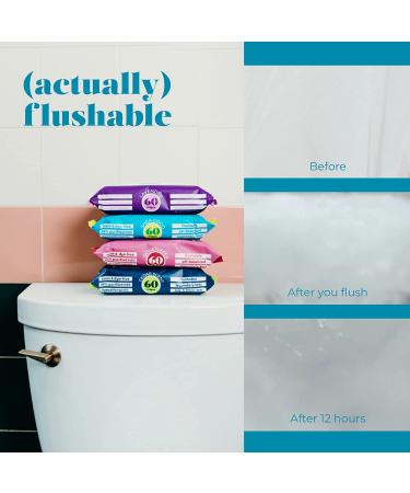 Goodwipes Flushable & Biodegradable Wipes with Botanicals | 180 Count (3 Packs) | Shea-Coco with Aloe | At-Home Use Safe | Septic-Sewer Safe - Buy Online on SooperMarket.com