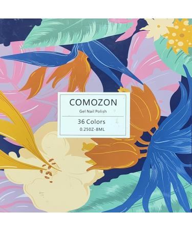 36 Colors UV Nail Polish Set | Comozon Gel Color Kit with 2 Brushes for Nail Art & Design - Buy Online on SooperMarket.com