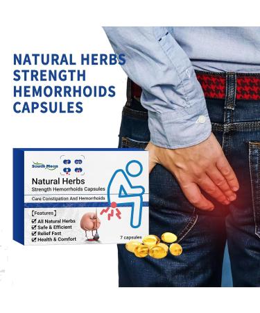 Likmind Heca Natural Herbal Hemorrhoid Relief Capsules - Rapid Treatment (1Box-7Pcs) - Buy Online on SooperMarket.com