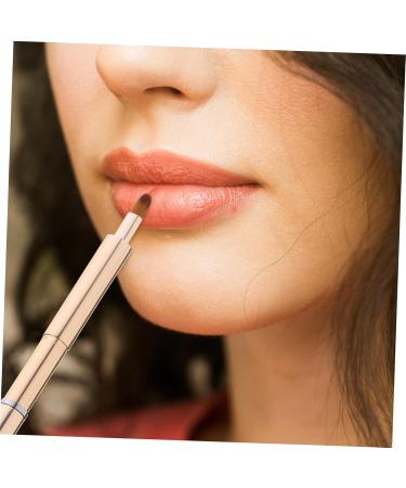 Buy Housoutil Portable Smudge Stick & Tricolor Lip Brush - Golden Makeup Tool for Perfect Lip Application - International Shipping Available - Buy Online on SooperMarket.com