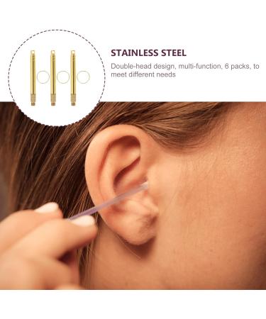 3pcs Yellow Earwax Removal Spoon Set - Reusable and Comfortable Cleaning Tools with Keychain - Healeved - Buy Online on SooperMarket.com