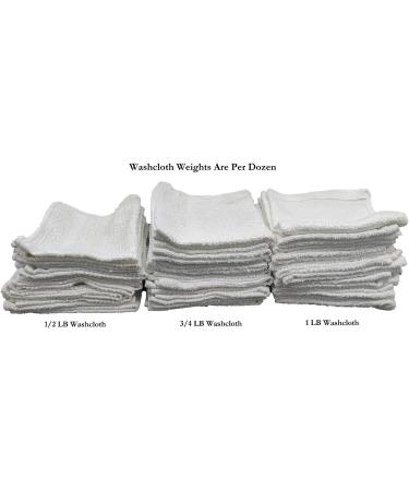 Marquis Mills 12x12 White Cotton Washcloths - Reusable Thin Cloth Rags - 60 Pack 1LB Dozen for Bath, Exfoliating, Kitchen, Garage - Buy Online on SooperMarket.com