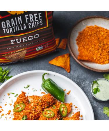 Siete Fuego Grain Free Tortilla Chips - Spicy & Crunchy, 4 oz | Gluten-Free Snack - Buy Online on SooperMarket.com