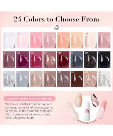 AZUREBEAUTY Dip Powder Nail Kit - 24 Colors Glitter & Electric Nail Drill | Complete Manicure Set with Base Top Coat & Activator - Buy Online on SooperMarket.com