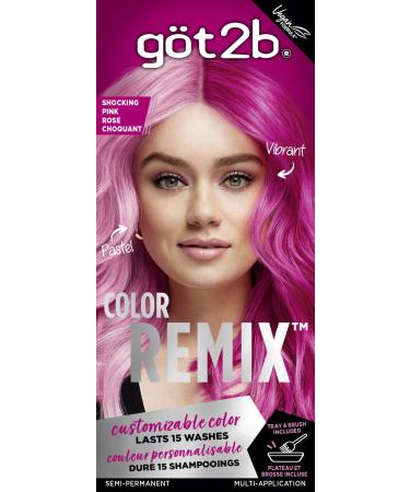 Got2b Color Remix Customizable Semi-Permanent Hair Color 093 Shocking Pink