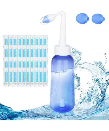 Neti Pot Sinus Rinse Kit Ankrista 300ml Neti Pot Sinus Rinse Kit with 40 Packets Nasal Wash Salt Nasal Sinus Rinse Kit for Kid & Adult - Buy Online on SooperMarket.com