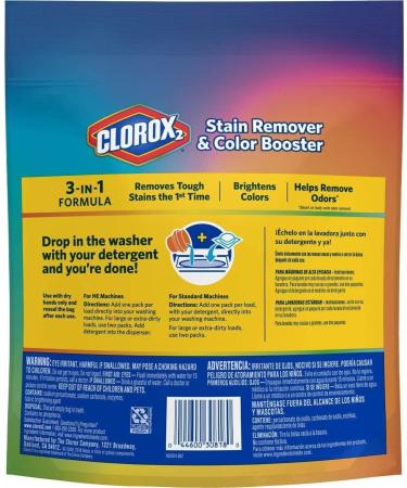 Clorox2 Stain Fighter & Color Booster 40 ct - Multi-Purpose Stain Remover for Bright Colors | International Shipping Available - Buy Online on SooperMarket.com