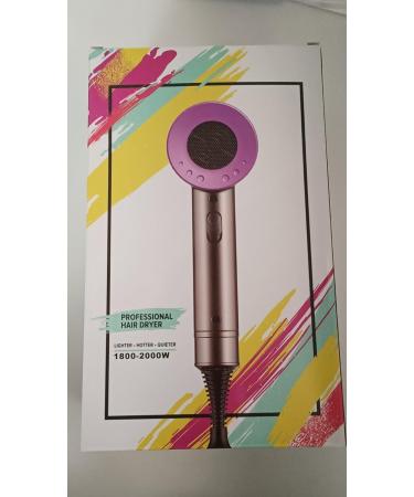 JIAABCHOMO 2000W Professional Hair Dryer with Ionic Technology - Fast Drying, 1 Diffuser, 2 Nozzles, 2 Speeds, 3 Heat Settings - Perfect for Women's Curly and Straight Hair - Buy Online on SooperMarket.com