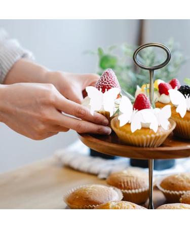 Alegre Edible Butterflies for Cakes - 50 White Decorative Muffin & Birthday Cake Toppers - Buy Online on SooperMarket.com