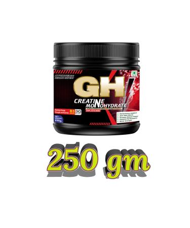 GH Creatine Monohydrate (83 Servings) Increased Muscle Mass Fast Recovery Muscle Volumization Strength & Energy Muscle Strength Fast Recovery Power (250 g Unflavored)