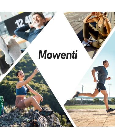 MOWENTI 10 Pairs Unisex Sneaker Socks | Breathable Cotton Ankle Sports Socks for Running & Leisure (Size 39-42) - 2 Black - Buy Online on SooperMarket.com