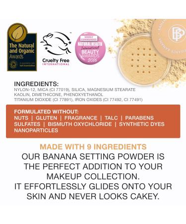 Bellapierre Banana Setting Powder | Color-Correcting Talc-Free Formula | Matte Finish | 0.14 Oz - Buy Online on SooperMarket.com