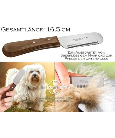 Premium Trimmeters Set for Dogs & Cats | 2-Part Fur Care Comb & Stainless Steel Undercoat Knife - Buy Online on SooperMarket.com
