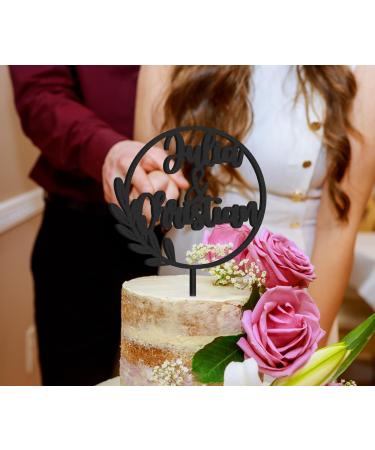 Personalized Natural Wood Cake Topper - Custom Name Decoration in Birch Multiplex - Perfect for Any Occasion - Buy Online on SooperMarket.com