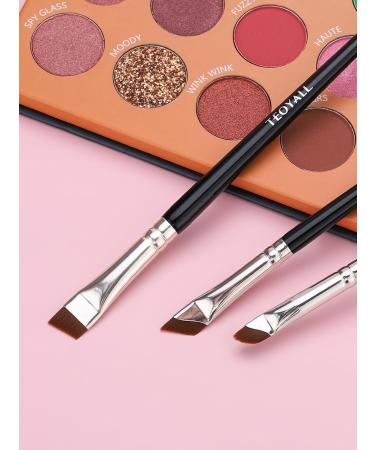 TEOYALL Angled Eyeliner Brushes Set 3 PCS Ultra Thin Slanted Angled Eyebrow Brush Precision Defined Brushes 3 Angled Eyeliner Brushes - Buy Online on SooperMarket.com