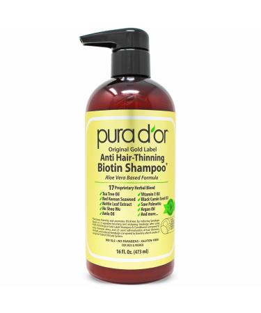 Pura D'or Anti-Hair Thinning Shampoo 16 fl oz (473 ml)