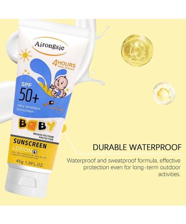 Organic Scent Free Sunscreen SPF 50+ Moisturizing Suncream SPF 50+ Organic Sun Cream SPF 50 Face Sun Screen Long Lasting UVA/UVB Sun Protection Sensitive Skin Not Greasy 45g - Buy Online on SooperMarket.com