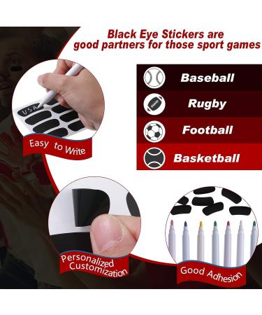 Marspark 100 Pairs Eye Black Baseball Stickers - Sports Face Paint for Game Day - Buy Online on SooperMarket.com