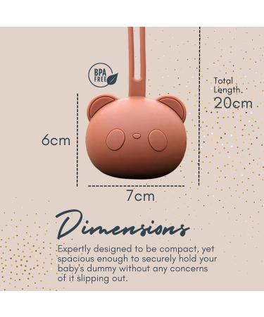 Infatot Silicone Dummy Case - Pacifier Holder Soother Pod Case W/Strap - Dummy Box 100% Free from BPA PVC Dummy Holder Case Dummies Case Pair with Dummy Clip Dummy Cases for Babies - Earth - Buy Online on SooperMarket.com