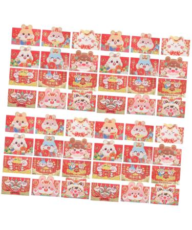 ABOOFAN 96 pcs New Year Purse Chinese Style Red Envelope New Year Items red envelopes for Kids Festive red envelopes Personality New Year red envelopes Chinese New Year red envelopes
