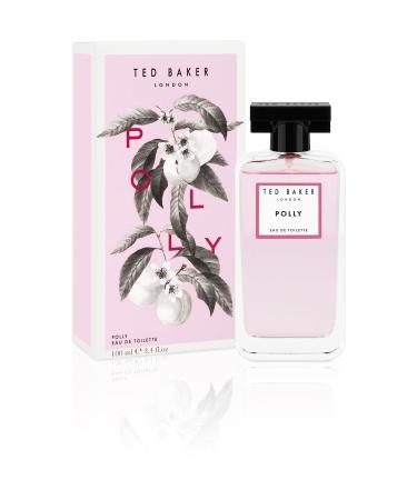 Ted Baker Floret Polly EDT Peach and Mandarin Top Notes with Jasmine and Honeysuckle Base Notes Glass Bottle Polly Fragrance 100ml
