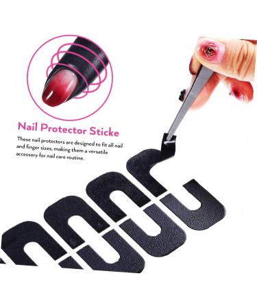 FRCOLOR 400 Sheets Nail Art Anti Spill Stickers Nail Polish Nail Protection for Painting Nails Nail Tape Nail Care Tools Protection Tearable 3.00X2.50X0.10CMx4pcs As Shown X 4 Pieces - Buy Online on SooperMarket.com