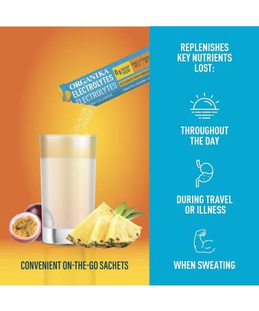 Organika Electrolytes Defence with Elderberry and Echinacea- Citrus Berry & Electrolytes Powder- Pineapple Passionfruit Sachets- On the Go Hydration and Electrolyte Replenishment 3.5g x 20ct Defence + Electrolytes Powder - Buy Online on SooperMarket.com