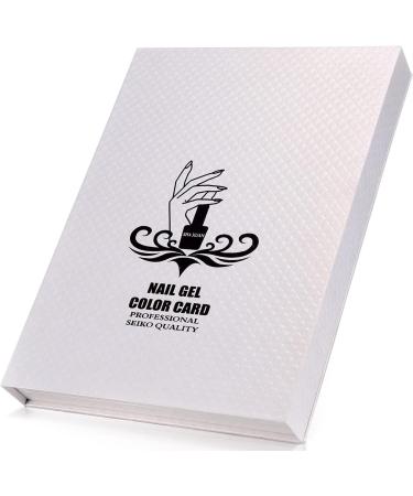 Noverlife Professional 216 Nail Colors Chart - White | Nail Gel Polish Display Booklet for Salon Nail Design | Color Swatches Practice Card Design Board - Buy Online on SooperMarket.com