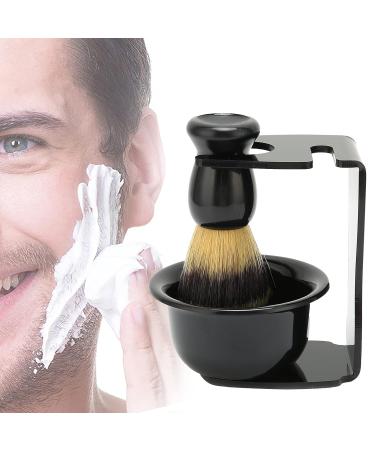 3 Pieces Shaving Brush Set | Complete Shaving Kit for Men | Beard Brush & Safety Stand - Buy Online on SooperMarket.com