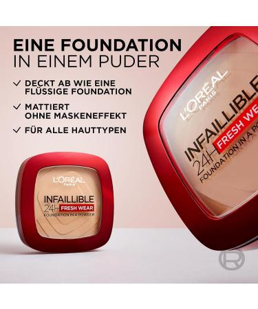 Buy Double Pack Infaillible 24H Fresh Wear Makeup Powder - 130 True Beige | International Shipping Available - Buy Online on SooperMarket.com