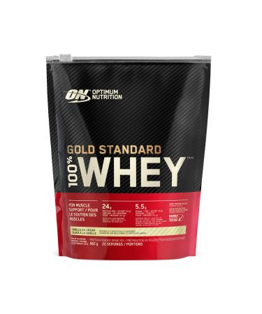 Optimum Nutrition Gold Standard 100% Whey Protein Powder 670g - Vanilla Ice Cream - 22 servings (packaging may vary) Vanilla Ice Cream 652.04 g (Pack of 1)