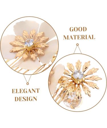 ABOOFAN 1 Pair Bridal Hair Accessories Wedding Hair Accessories Fairy Jewelry for Women Hair Comb Wedding Hair Combs for Wedding Hair Combs for Women Decorative Light Luxury Hairpin Bride - Buy Online on SooperMarket.com