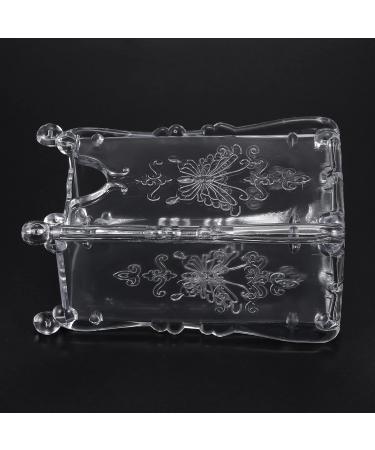 Lizusidtsy 2Pcs Makeup Cotton Pad Organizer Butterfly Fancy Storage Box for Nail Art Wipe Cotton Makeup Tools Transparent White - Buy Online on SooperMarket.com
