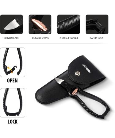 Podiatrist Toenail Clippers Heavy Duty Ingrown Toenail Clippers Thick Nail Clippers J2 Grade Stainless Steel Podiatry Ingrown Toenails Safe Tools (Black 5.5 Inch) Black 5.5 Inch - Buy Online on SooperMarket.com