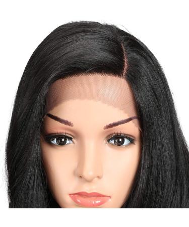 Joedir 30 Inch Black Wavy Lace Wig for Women - 76.2 cm Heat-Resistant Fiber 130% Density Side Part Pack of 1 - International Shipping Available - Buy Online on SooperMarket.com
