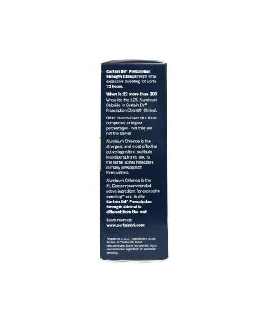 Certainty Dri Clinical Antiperspirant Roll-On 1.20 oz - Pack of 6 | Prescription Strength Formula - Buy Online on SooperMarket.com