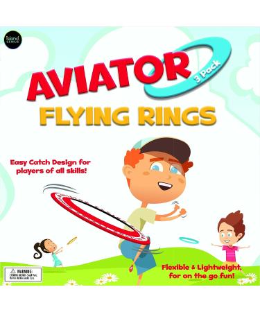 Island Genius 3 Pack Flying Rings - Soft Throwing Discs for Outdoor Fun | Ages 3+ Years - Buy Online on SooperMarket.com