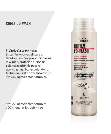 Lendan Terra Curly Cuban Spirit - Curly Co-Wash Treatment 300ml | Best Co-Wash for Curly Hair | International Shipping Available - Buy Online on SooperMarket.com