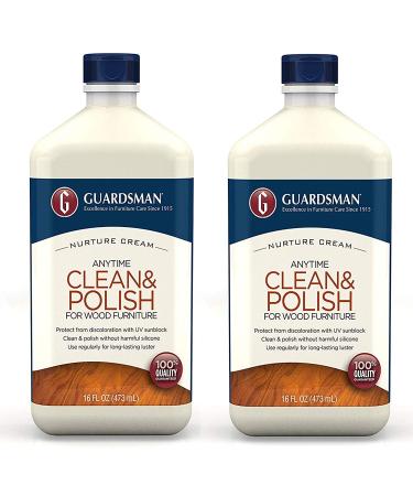 Guardsman Clean & Polish for Wood Furniture - Cream Polish 16 oz - Silicone Free UV Protection - 461500 (2)