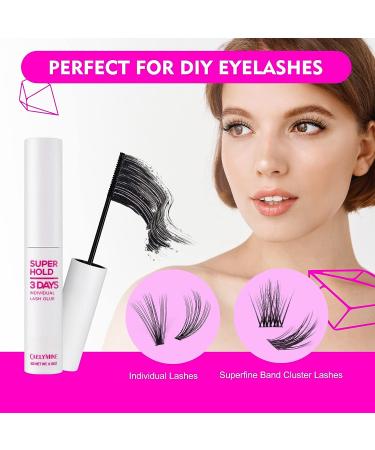 CAELYMINE Cluster Lash Glue 0.17fl.oz/5ml - Super Strong Hold for Individual Cluster Lashes, False Eyelashes - Waterproof, Latex Free, 72-Hour Hold - Buy Online on SooperMarket.com