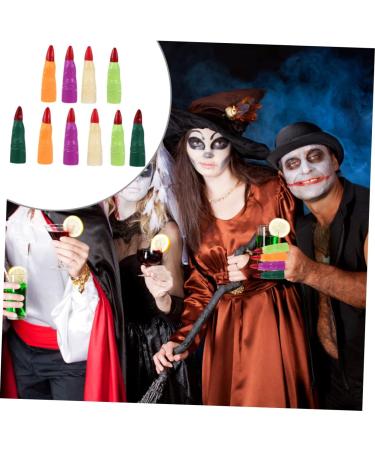 FRCOLOR 40 Pcs Fake Finger Cot Halloween Finger Cover Halloween Cosplay Fingers Realistic Witch Finger Halloween Finger Claws Cosplay Costumes Zombie Nails Cover Mars Plastic Make up - Buy Online on SooperMarket.com