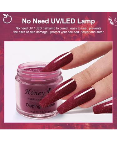 Honey Joy Dark Purple Nail Dip Dipping Powder 1oz (HJ-ND064B-WD17) | Acrylic Color Pigment - Buy Online on SooperMarket.com