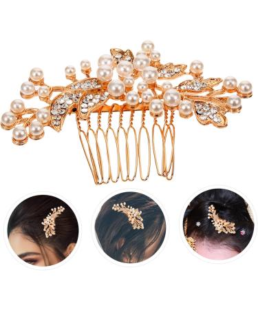 FOYTOKI Hair Comb for Women Hair Side Comb for Women Wedding Hair Accessories for Bride Pearl Hair Side Comb Rhinestone Side Comb Decorative Hair Comb Bride Hair Accessories - Buy Online on SooperMarket.com