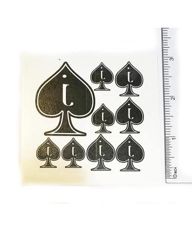 40pc Jack of Spades and Queen of Spades Temporary Tattoo Set - Buy Online on SooperMarket.com