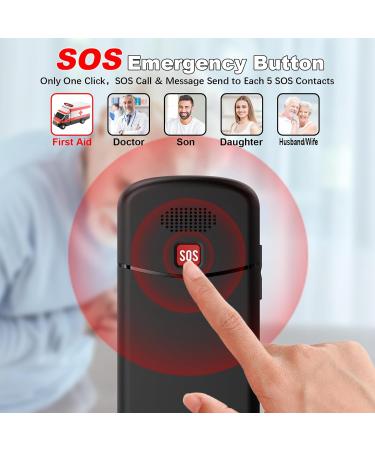 Uleway 4G Senior Cell Phone - Contract-Free Large Buttons SOS & Flashlight 1.7 LCD USB-C Charging Perfect for Seniors - Buy Online on SooperMarket.com
